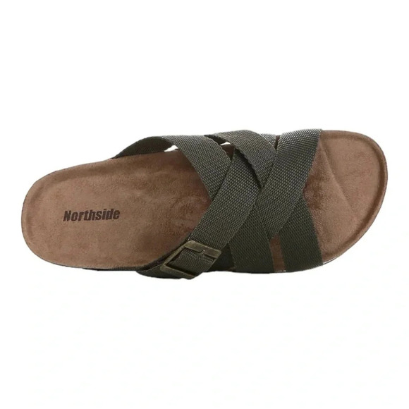 Northside Jillian Footbed Sandals Olive Green NIB Size 9 - Picture 3 of 7